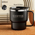 Axyaa Double Wall Stainless Steel Insulated Coffee Cup with Handle