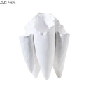 Axyaa Ceramic Tooth Vase Plant Pot for Table Decoration and Flower Arrangement