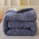 Axyaa Thick Lambswool Winter Blanket - Soft Double-Sided Plush Weighted Quilt