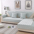 Axyaa Plush Sofa Cover: Winter Velvet L Shape Couch Protector