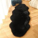 Axyaa Fluffy Faux Fur Bedroom Rug Soft Plush White Carpet for Girl's Room