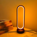 Axyaa LED Ring Lamp Three-color Dimming Night Light for Bedroom and Living Room