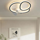 Axyaa Modern Minimal Ceiling Fan Light: Ultra-Thin Summer/Winter Smart Silent Ceiling Lights