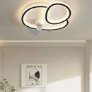 Axyaa Modern Minimal Ultra-Thin Ceiling Fan Light for Summer/Winter