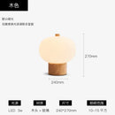 Axyaa Wood Glass LED Table Lamp for Home Decor and Lighting