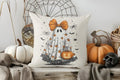 Axyaa Halloween Ghost Bow Pumpkin Pattern Cushion Cover for Sofa Bedroom Car