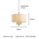 Axyaa Handmade Linen Pendant Lights for Home Decor