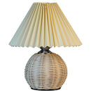 Axyaa Modern Rattan Weave Vase Table Lamp LED Light