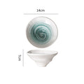 Axyaa Retro Ceramic Pasta Bowl Dessert Snack Salad Serving Molecular Cuisine Restaurant Tableware