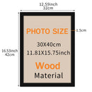 Axyaa Black Wall Hung Photo Frame for Posters, Certificates, and Canvases