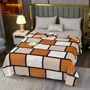 Axyaa Plaid Flannel Throw Blanket - Cozy All-Season Bedspread