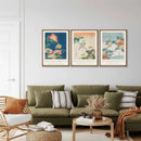 Axyaa Japanese Minimalist Canvas Art Prints Set for Home Decor