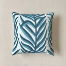Axyaa Green Leaf Jacquard Embroidered Cushion Cover, 45x45cm