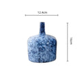 Axyaa Blue Ceramic Vase for Flower Arrangements and Home Decor