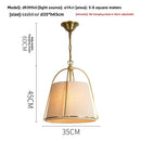 Axyaa White Fabric Cone Chandelier Pendant Lights for Kitchen & Living Room