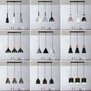Axyaa 3-Head Wood Aluminum Pendant Chandelier for Modern Living Room Lighting