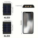 Axyaa Solar Fence Light: Waterproof Outdoor LED Wall Lights for Garden Decoration.