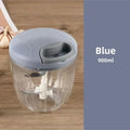 Axyaa Garlic Chopper: Manual Hand Press Vegetable Grinder & Crusher