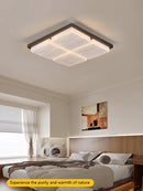 Axyaa Walnut LED Ceiling Lamp: Full Spectrum Creative Lighting for Living, Dining, Study & Bedroom