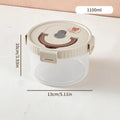 Axyaa 1100ml Clear Plastic Food Container Leak-proof Lunch Box