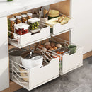 Axyaa Sink Rack Basket Organizer - Slide Drawer Storage Tray for Kitchen Cabinet