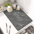 Axyaa Silicone Stripe Kitchen Drying Mat - Absorbent & Stylish Tables Cups Holder