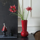 Axyaa Ceramic Small Vase: High-end Red Wedding Gift & New Year's Eve Decoration