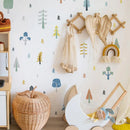 Axyaa Tree Bedroom Backsplash Wall Decals - Vinyl Waterproof DIY Wall Stickers