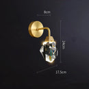 Axyaa Crystal LED Copper Wall Sconce Indoor Lighting