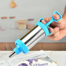 Axyaa Stainless Steel Cookie Decorating Gun Set Pastry Syringe Baking Tools
