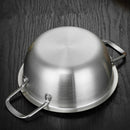 Axyaa Stainless Steel Ramen Pot with Lid - Non-Stick Saucepan for Induction Cooker