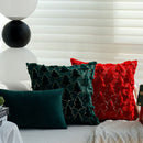 Axyaa Plush Christmas Cushion Cover 45x45cm for Living Room Sofa