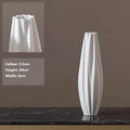 Axyaa White Round Ceramic Vases | Handmade Terracotta Flower Pot Home Decor