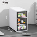 Axyaa Transparent Desktop Storage Drawer Box - Office Stationery & Cosmetics Organizer