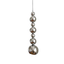Axyaa Modern Minimalist Pendant Light - Chrome Small Hanging Lamp for Living Room & Bedroom