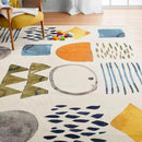 Axyaa Letter Print Living Room Carpet: Modern, Creative, & Fashionable Large Area Rug