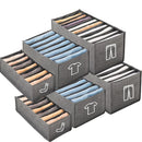 Axyaa Clothes Organizer: Foldable Closet Drawer Storage Box with Handles, Wardrobe Organizer