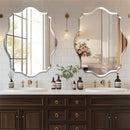 Axyaa Oval Beveled Edge Accent Mirror for Bathroom and Vanity
