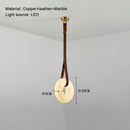Axyaa Modern Marble LED Pendant Light: Designer Luxury Nordic Minimalist Ceiling Fixture