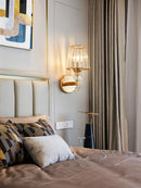 Luxury Crystal Wall Lamp for Bedroom & Living Room - Axyaa Brand