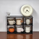 Axyaa Clear Acrylic Cup Display Organizer Kitchen Storage Stand