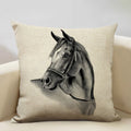 Luxury Axyaa Horse Cushion Cover 45x45cm Linen Pillow Case for Home Decor