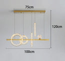 Axyaa Crystal Chandelier Indoor Ceiling LED Lighting for Living Room