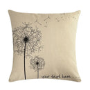 Axyaa Linen Pillowcase: Soft Printed Cover for Sofa, Car, or Home Décor