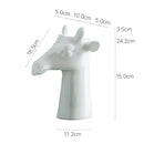 Axyaa Giraffe Ceramic Vase: Aesthetic Desk Decoration and Floral Arrangement