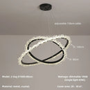 Axyaa Gold Metal LED Chandelier: Modern Living Room Pendant Light with Stairs Lustre