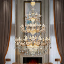 Axyaa Jade Crystal Chandelier for European Style Living Room, Bedroom, and Dining Room