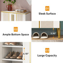 Axyaa 6-Tier Wooden Shoe Storage Cabinet with Adjustable Shelves