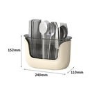Axyaa Kitchen Drain Storage Basket: Large Capacity Multi-Function Dinnerware Organizer