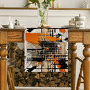 Geometric Lines Table Runner for Home Decor by Axyaa